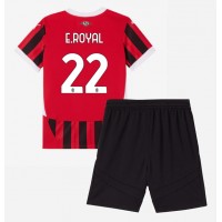 Camisa de time de futebol AC Milan Emerson Royal #22 Replicas 1º Equipamento Infantil 2024-25 Manga Curta (+ Calças curtas)